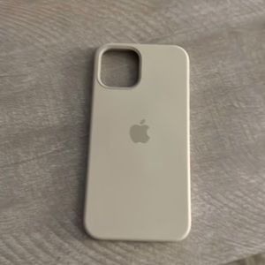 Apple Iphone 12 Pro Silicone case. White. Used good condition.